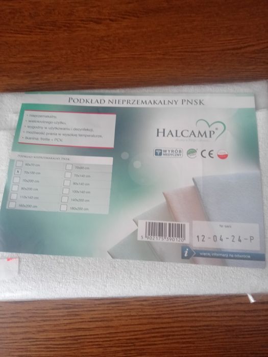 Podkład nieprzemakalny.