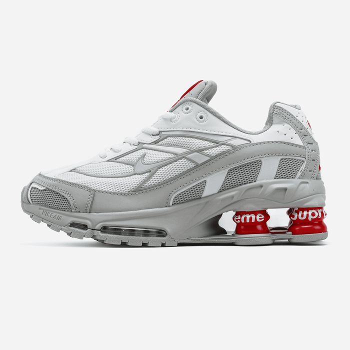Кросівки Кроссовки Nike Shox Ride 2 Supreme White Red Белый Білий Кросовки демісезон