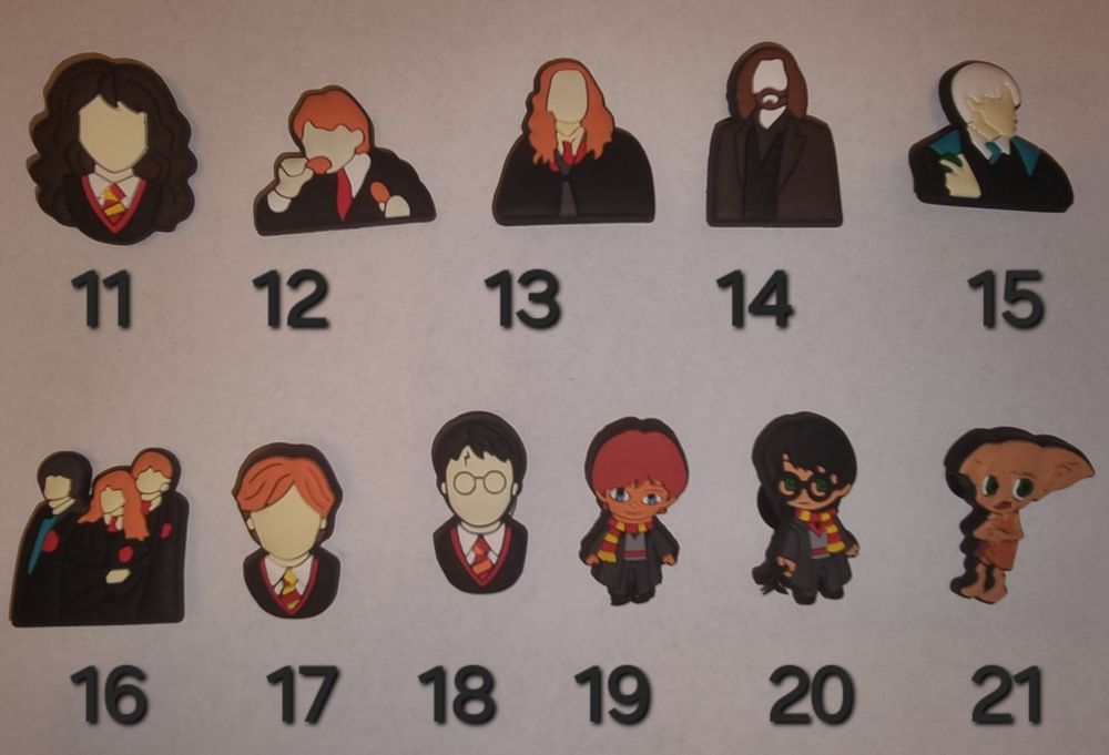Przypinki do butów Crocs Harry Potter