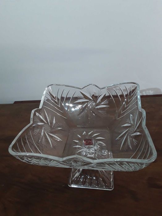 Fruteira/Terrina/Centro de mesa em cristal (novo)
