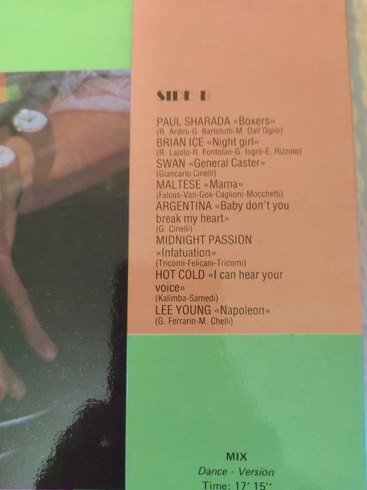 Italian Disco Mix, album winylowy Italo disco