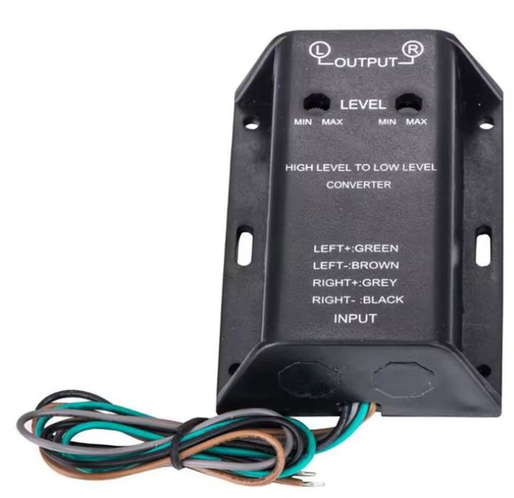 Conversor RCA de Sinal Áudio Automóvel Alto para Baixo Nível NOVO