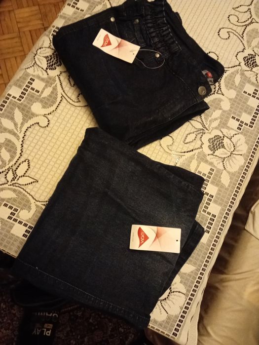 Spodnie jeans LYCRA W38 L30 – nowe, 2 identyczn żee pary