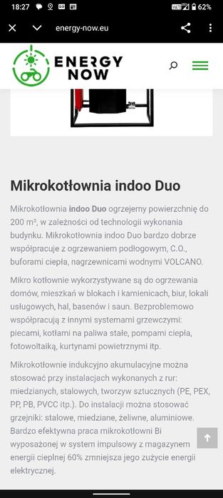 Pompa ciepła Piec indukcyjny indoo Duo centralnego ogrzewania CO2  mikrokotłownia ekologiczny nowy kocioł indukcyjny elektryczny solar panel