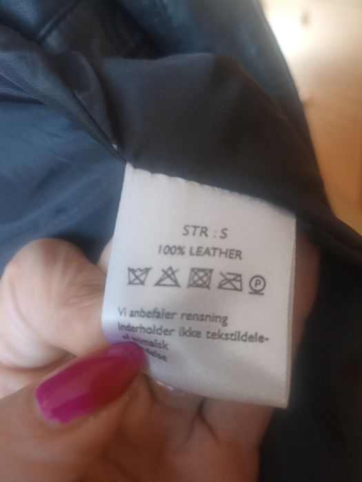 Ramoneska ze skóry naturalnej S.