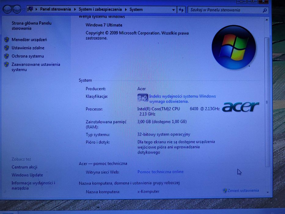 Komputer stacjonarny ddr3 nvidia 9800gt