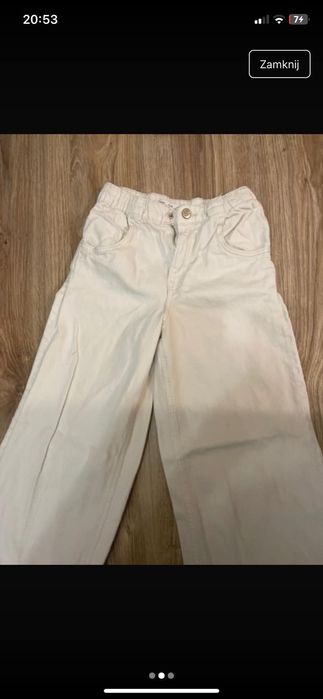Spodnie Zara dziewczęce 140