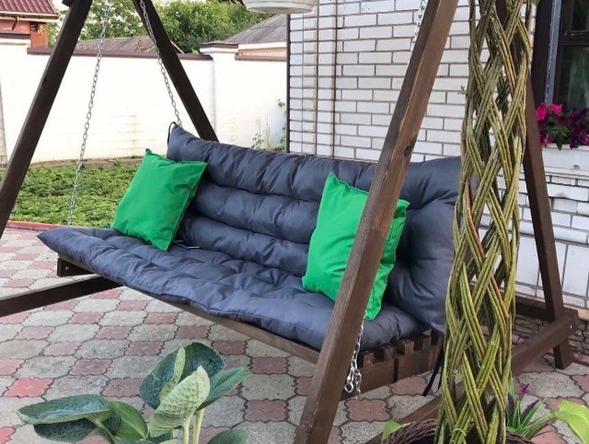 ‼️МЯГКАЯ ПОДУШКА на поддон, кресло, скамейку, качелю – ХИТ ПРОДАЖ