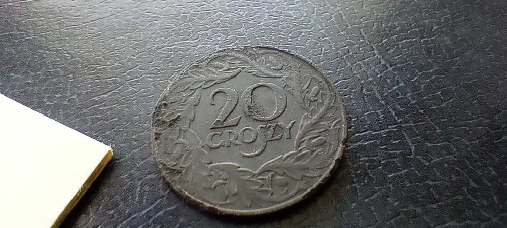 Stare monety 20 groszy cynk 1923  2RP cudo Destrukt