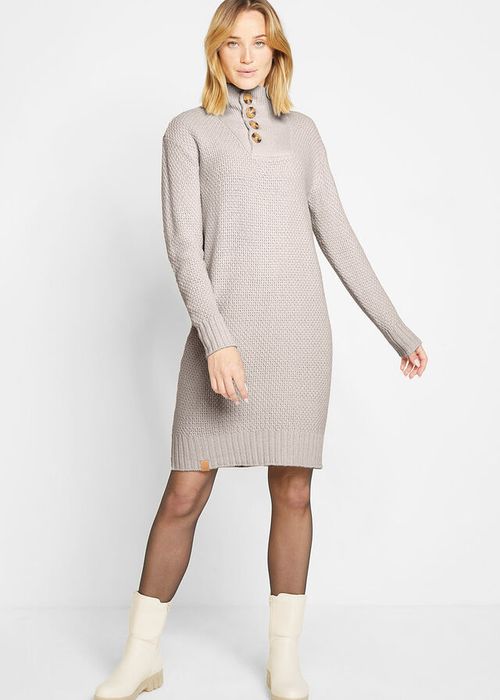 B.P.C sukienka dzianinowa ze stójką fango ^44/46