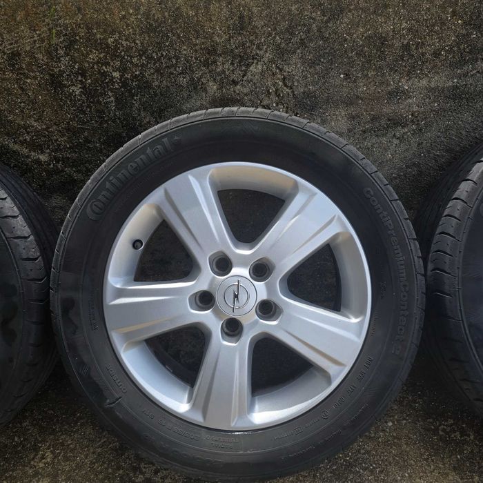 4 jantes originais opel com pneus 205 55 16