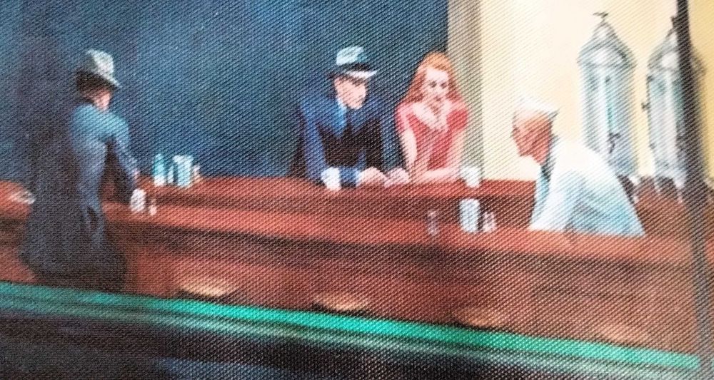 Tela Grande Nighthawks 1942 - Edward Hopper 45x30
