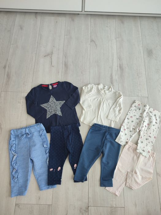 Набір дитячого одягу для дівчинки 6–12 міс / 68–74-80-86см, 7 речей, х