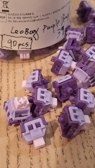 Switches Teclado - LEOBOG Purple Wood
