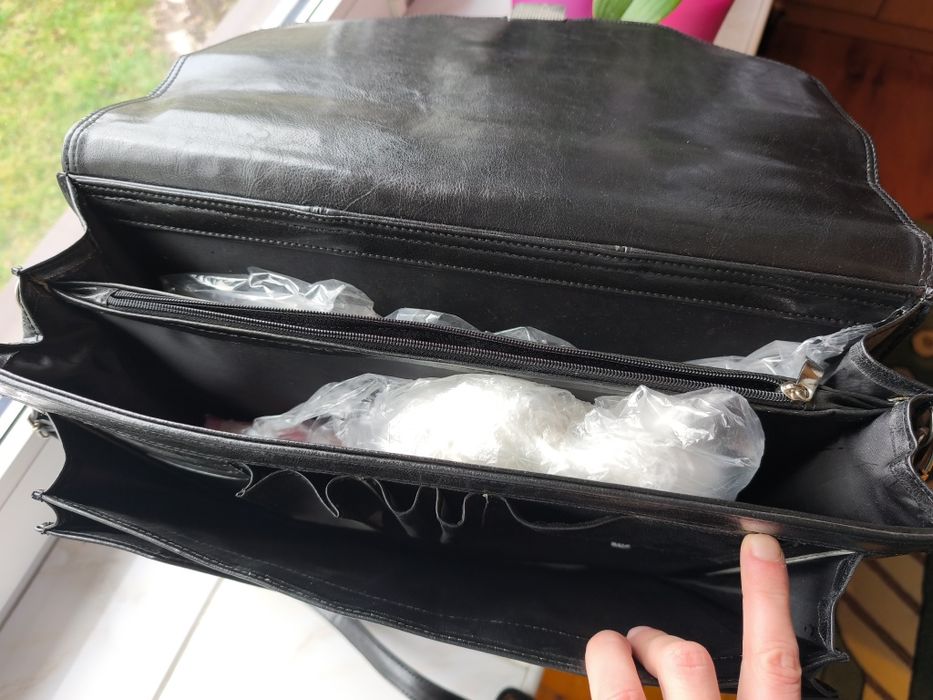 Teczka męska Recman skórzana na laptopa lub dokumenty