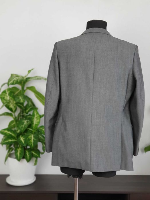 Elegancka męska szara marynarka St Michael 42 na okazje biznesowa