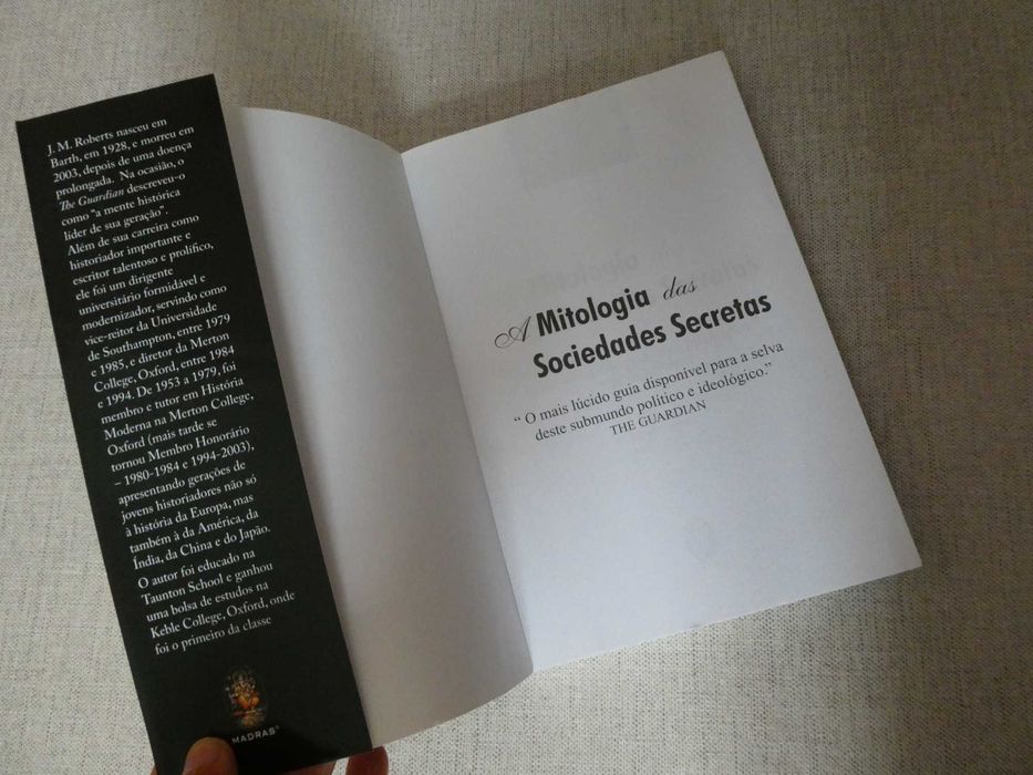 Livro A Mitologia das Sociedades Secretas, J. M. Roberts