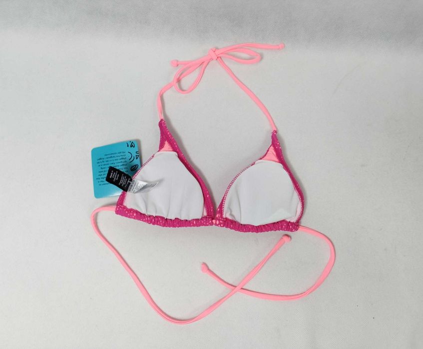 Strój kąpielowy dwuczęściowy bikini wiązany różowy 42/44 ST0258