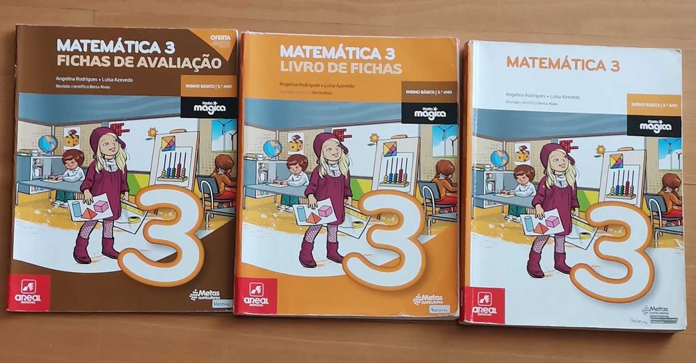 Manuais (3ano) português, matemática, estudo do meio