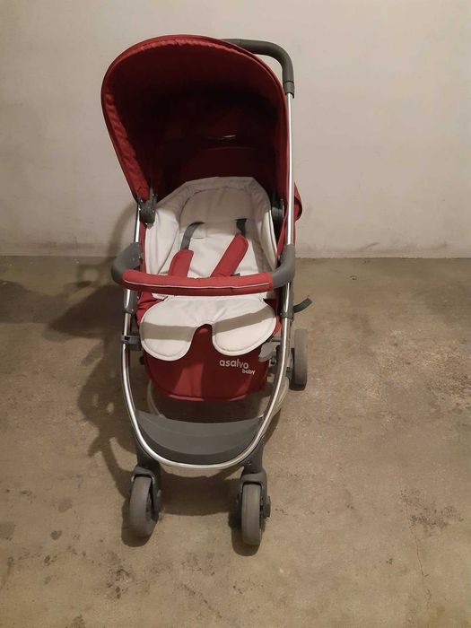 ASALVO Baby Carrinho + ovo + alcofa