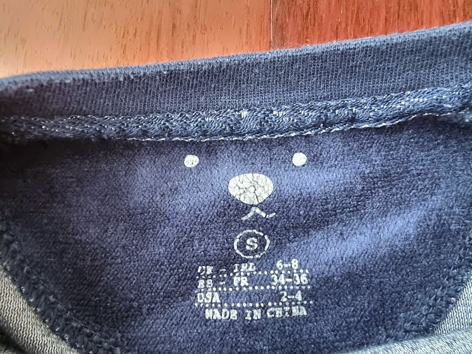 Pijama azul escuro com urso polar Primark, tamanho S