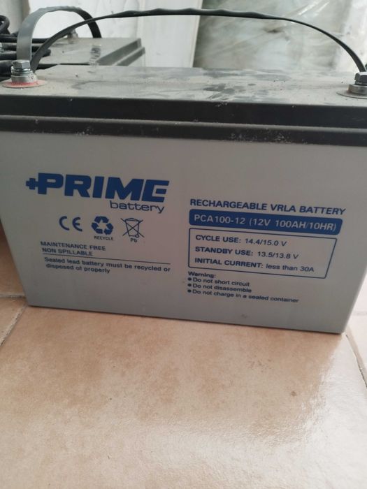 Baterias gel descarga lenta 100ah sistema solar