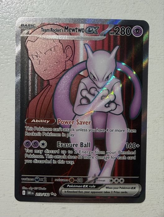 Team Rocket’s Mewtwo ex 213/182 – Ultra Rare – Pokémon TCG – Stan idealny