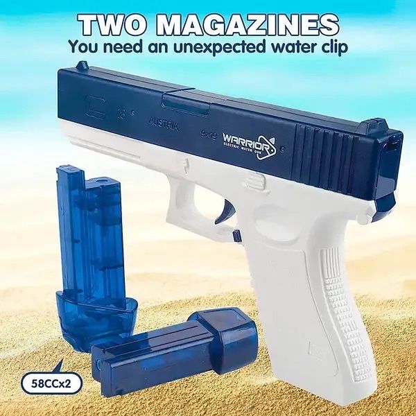 АКЦІЯ!!! Оригінальний Електричний водяний пістолет з 2 магазинами Water Gun Glock оригинальный электрический водяной пистолет с 2 магазинами для воды
