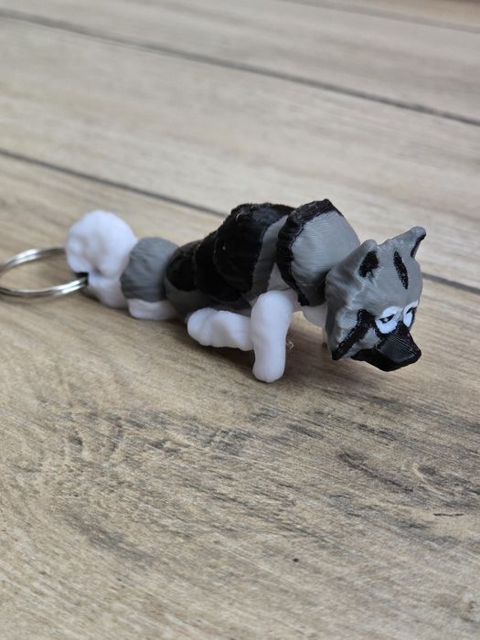 3szt  Breloczków Szpic Wilczy 3d - Seria Psów Brelok Druk3d fidget Ke