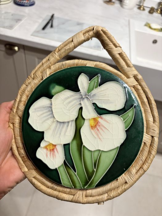 Witraz/obraz na slomie/trzcinie