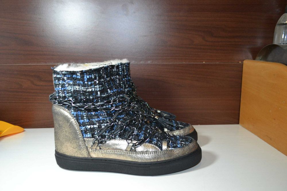 inuikii ugg 39р уги зимние сапожки кожаные оригинал на меху