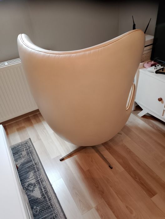 Fotel skórzany Egg jajo