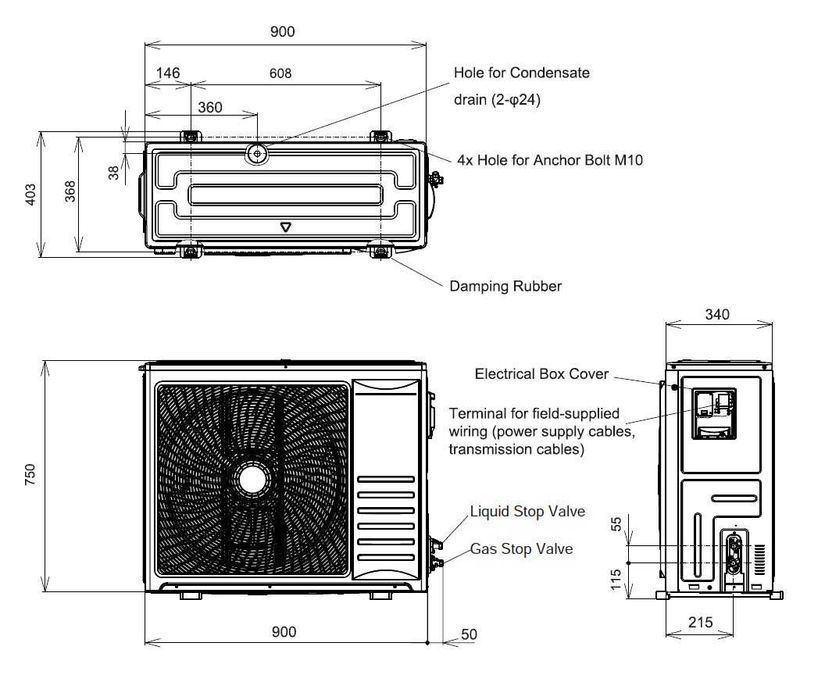 Pompa ciepła + Montaż. Hisense Hi-terma 8kW Split, R32
