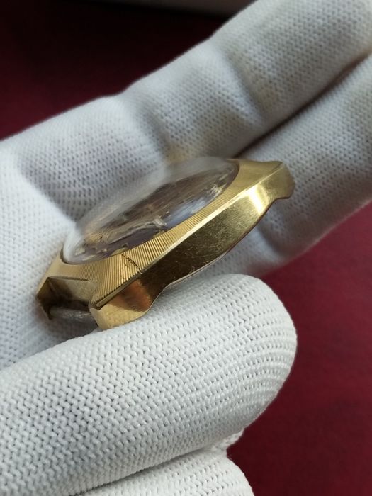 Подарочные мужские часы SLAVA made in USSR Gold plated au10