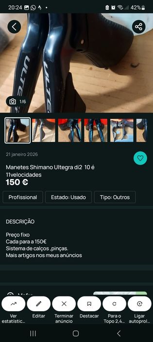 Transmissões Shimano Ultegra di2 e mecânico Campagnolo e shimano