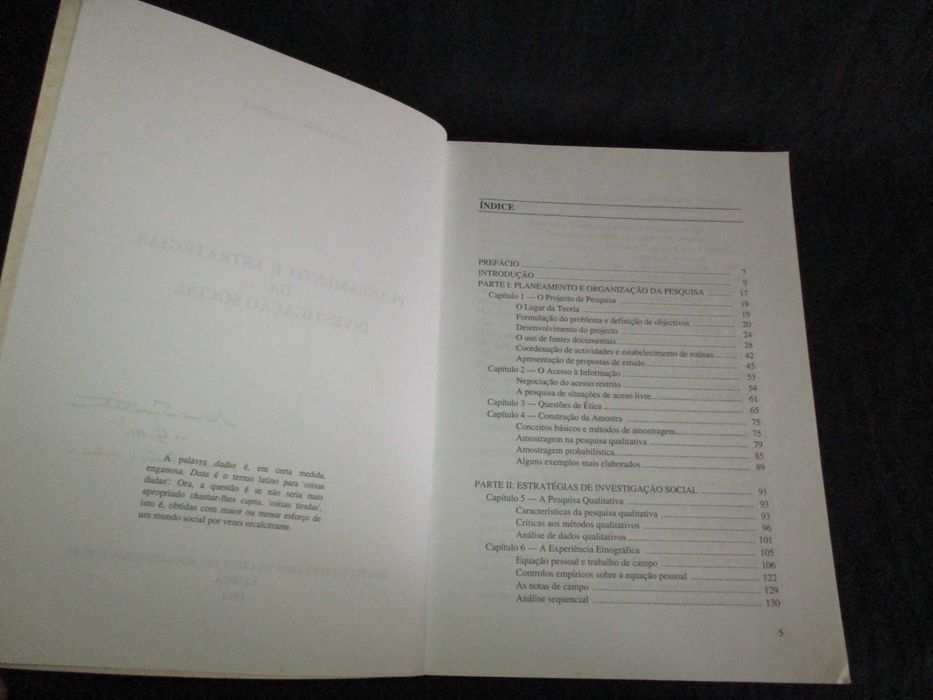 Livro Planeamento e Estratégias da Investigação Social