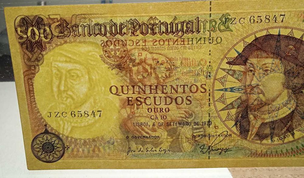 Colecção de 4 Notas 500 escudos - Portes Grátis