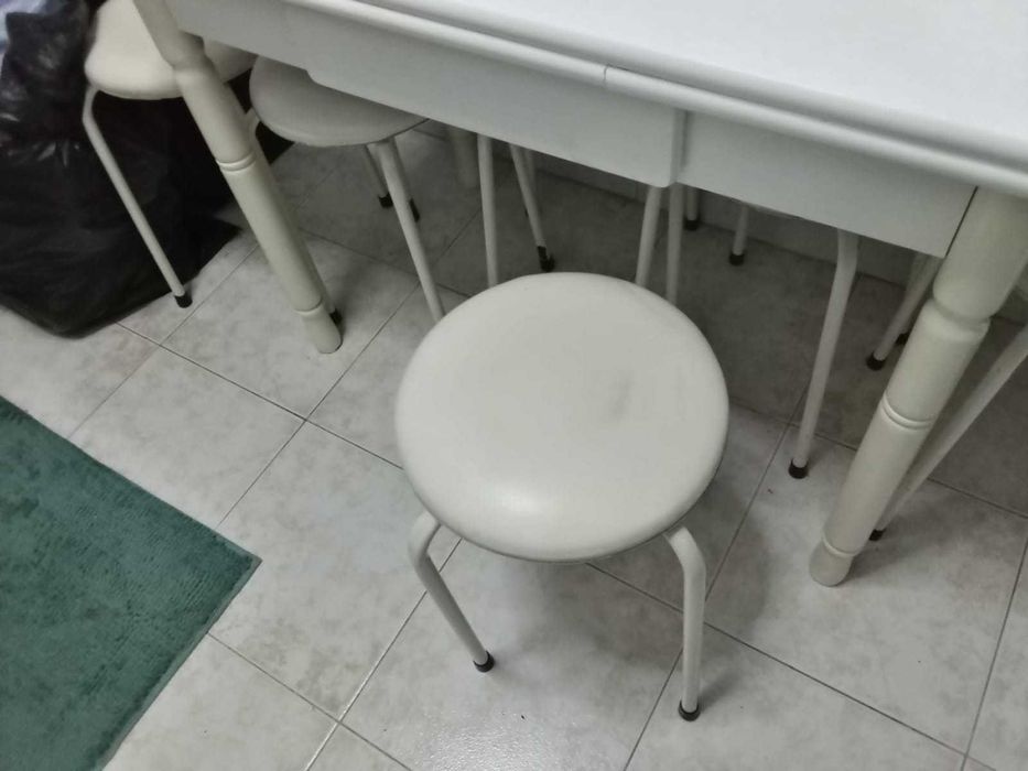 Mesa Cozinha Branca Extensivel