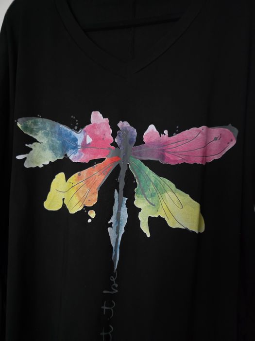 Wawa piękna tunika kolorowa ważka plus size xxxl 50 52