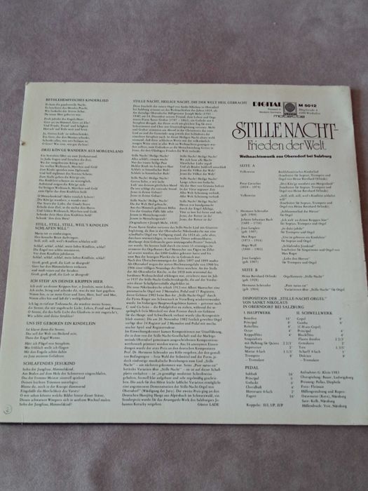 Вініл платівка Stille Nacht - Frieden Der Welt