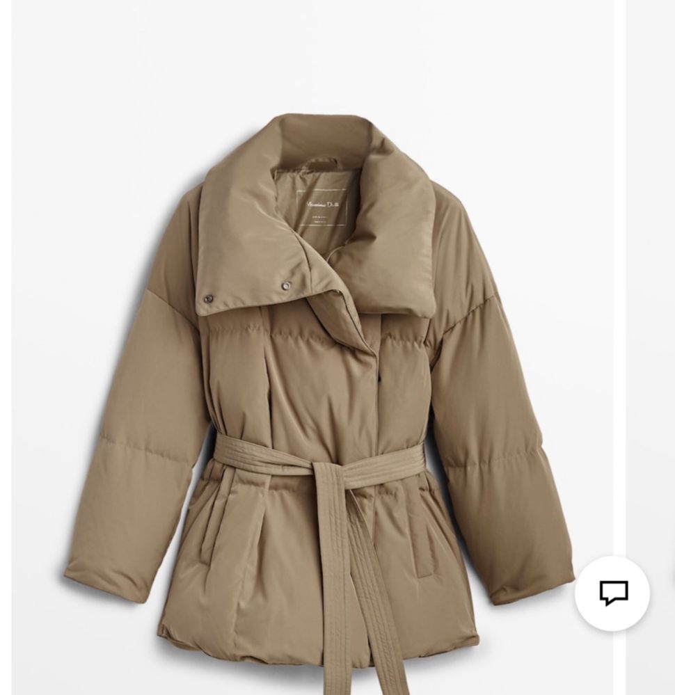 Зимовий пуховик оверсайз Massimo Dutti: 5 900 грн. - Пуховики і зимові ...