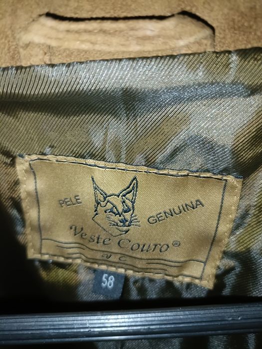 Casaco de pele genuína