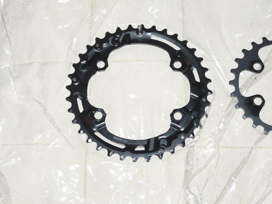 Nowe tarcze Shimano 36/26 do korb XT/SLX