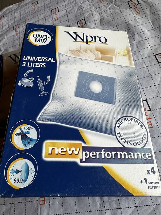 Wpro UNI3-MW мішки для пилосмока 5 мм 23,5 мм 16,5 мм