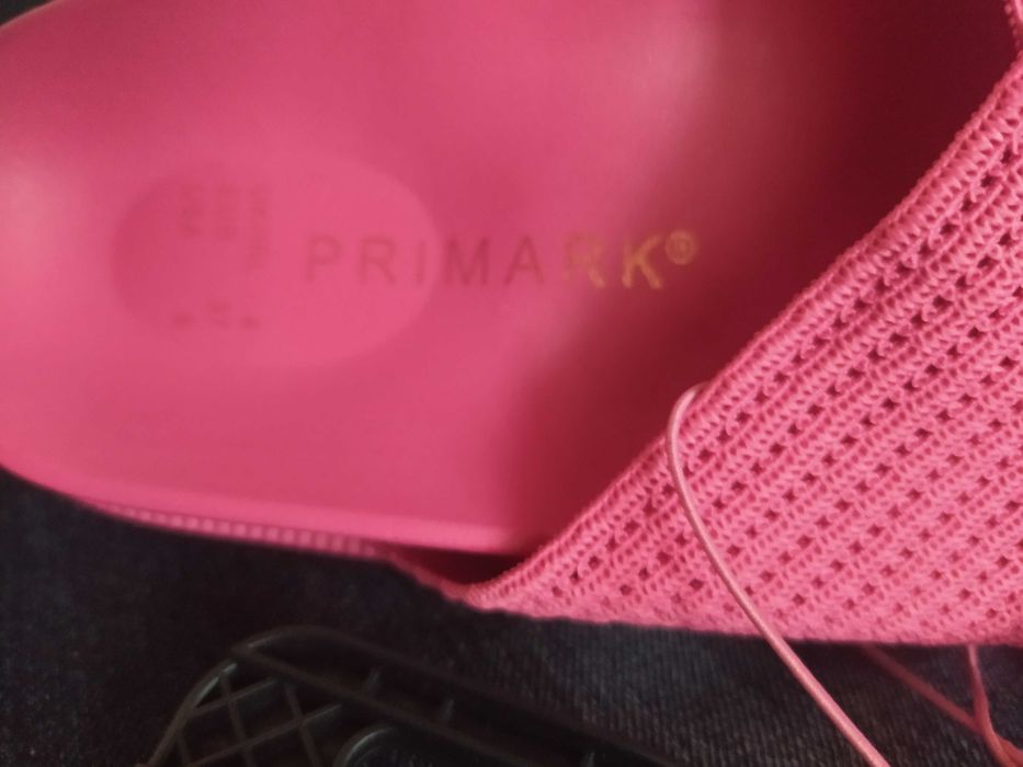 Klapki różowe, nowe