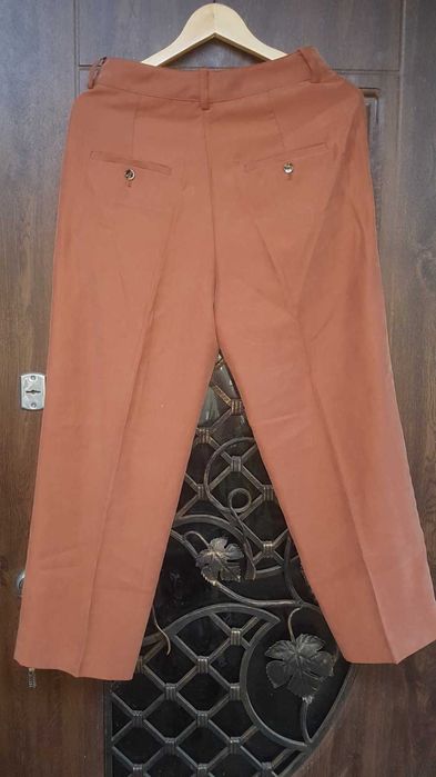 момы кюлоты  брюки со стрелками штаны талия высокая посадка  брюки