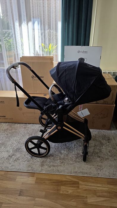 Wózek Cybex Priam 4.0 Rose Gold Deep Black 4w1