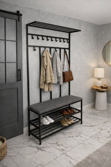 Металева прихожа передпокій вішалка для передпокою прихожа лофт