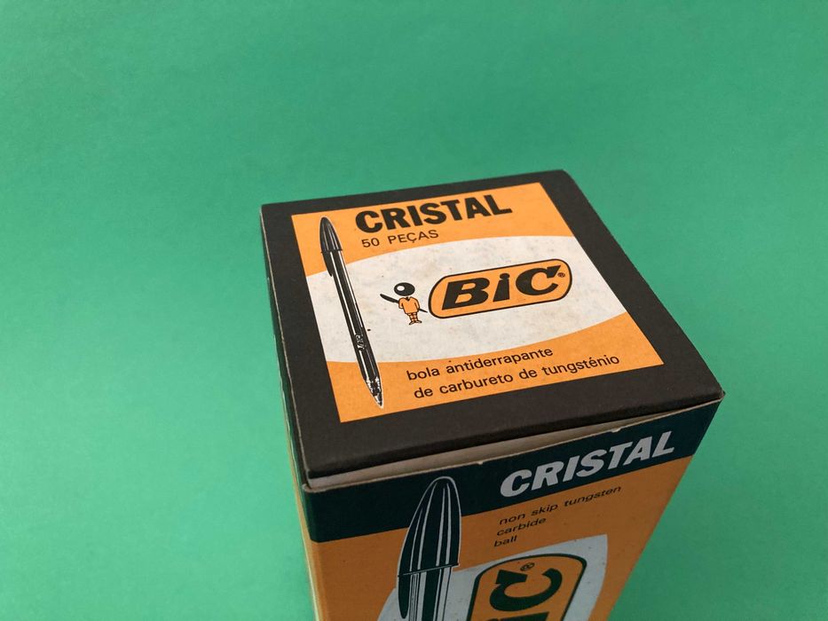 Caixa Com 50 Canetas Bic Cristal Anos 70