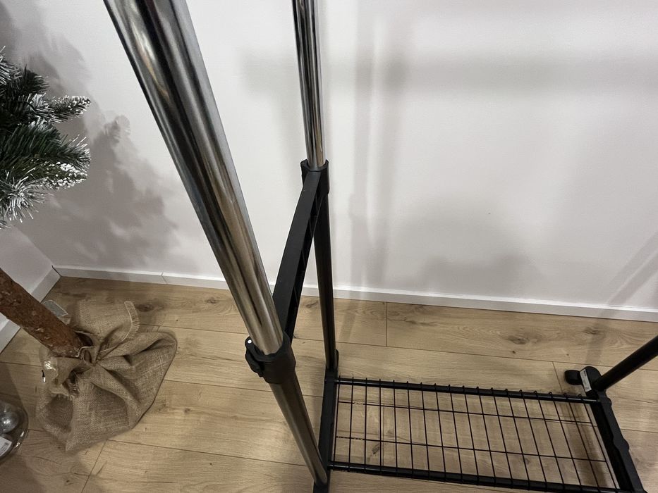 GUDME Stojak na ubrania GUDME podwójny czarny